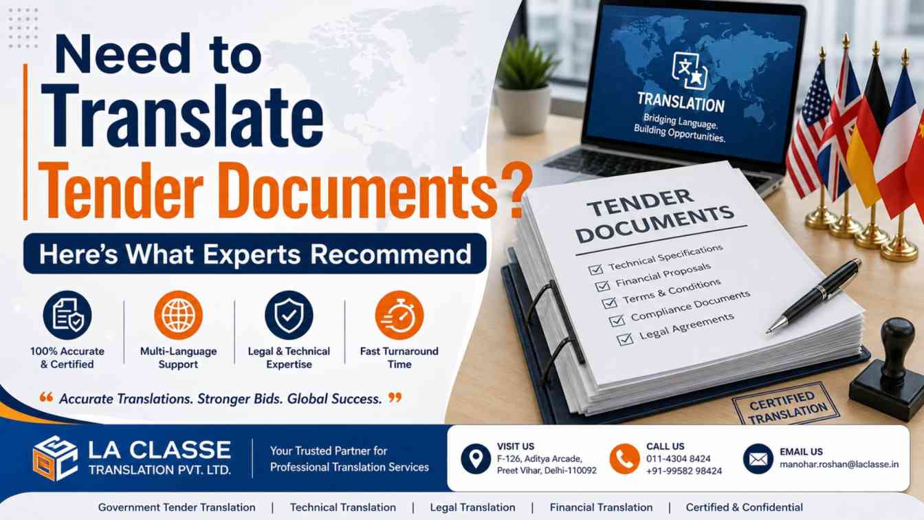 Need to Translate Tender Documents? Here’s What Experts Recommend